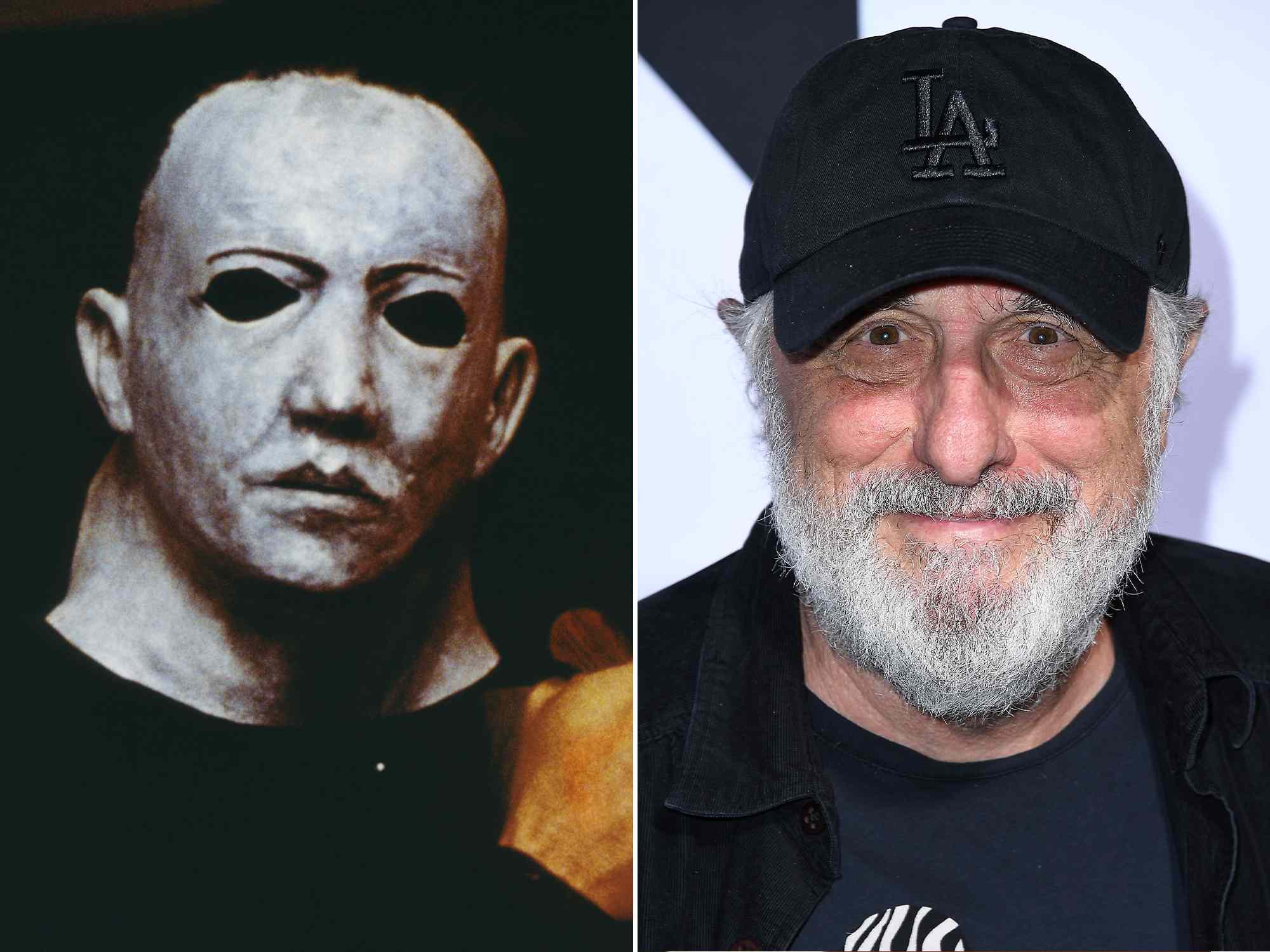 Nick Castle as Michael Meyers in 'Halloween'. ; Nick Castle at the 'Halloween' premiere in 2018.