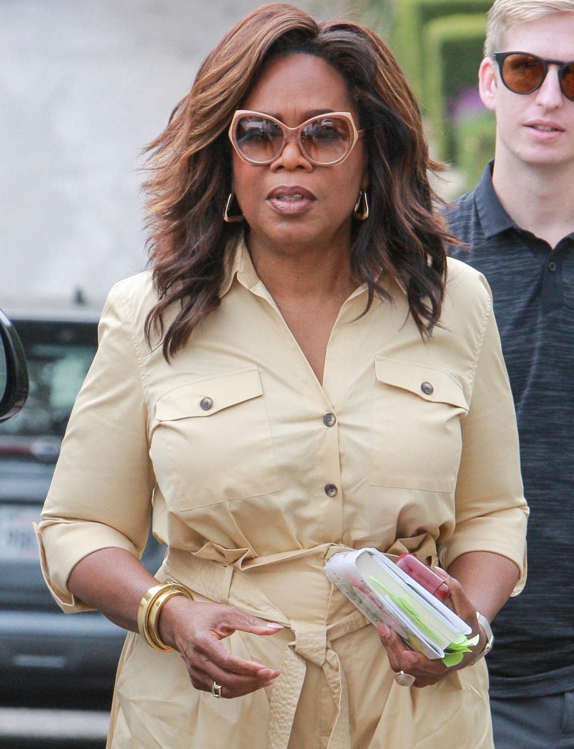 Oprah Winfrey arrived at an event at Godmothers book store in Summerland, California