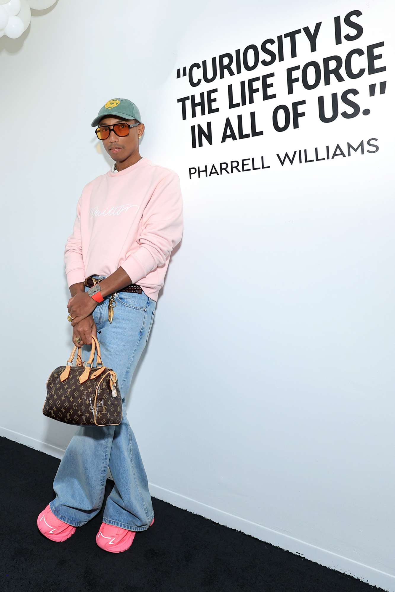  Pharrell Williams attends The LEGO Group x Pharrell Williams Immersive Experience on October 04, 2024 in Los Angeles, California. (