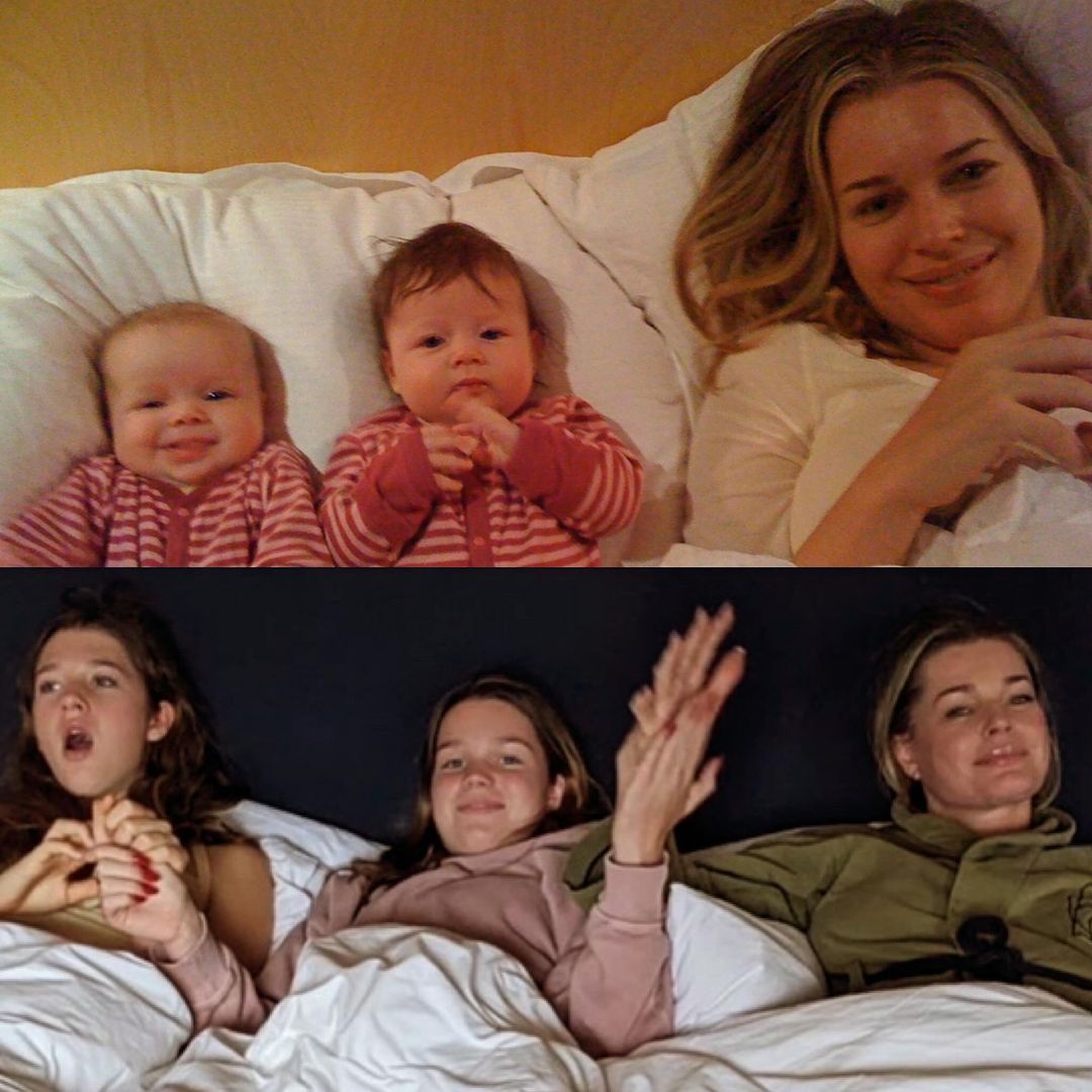 Rebecca Romijn and daughters