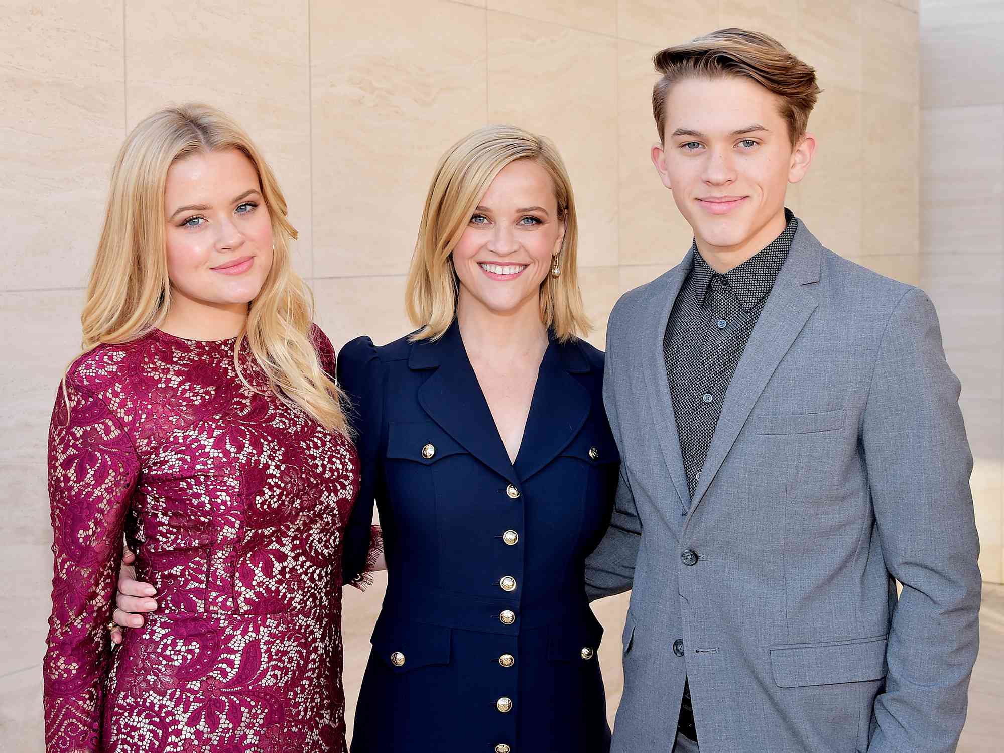 Ava Phillippe, Reese Witherspoon, and Deacon Phillippe attend The Hollywood Reporter's Power 100 Women in Entertainment 