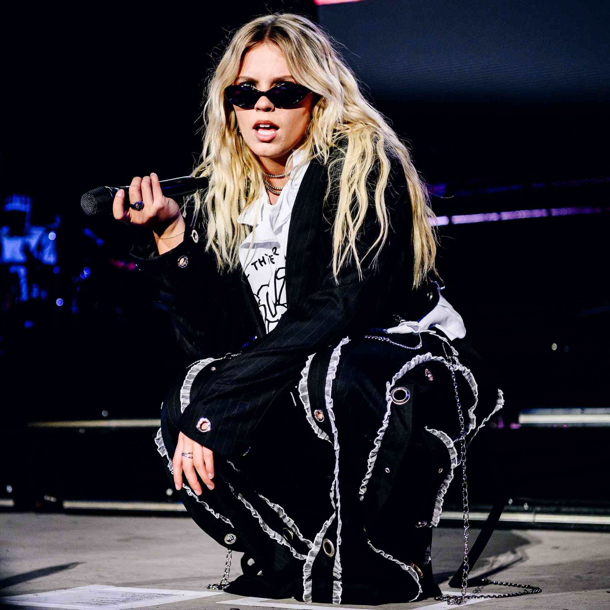 Renee Rapp performs at the All Things Go Music Festival held at Forest Hills Stadium on September 28, 2024 in New York, New York.