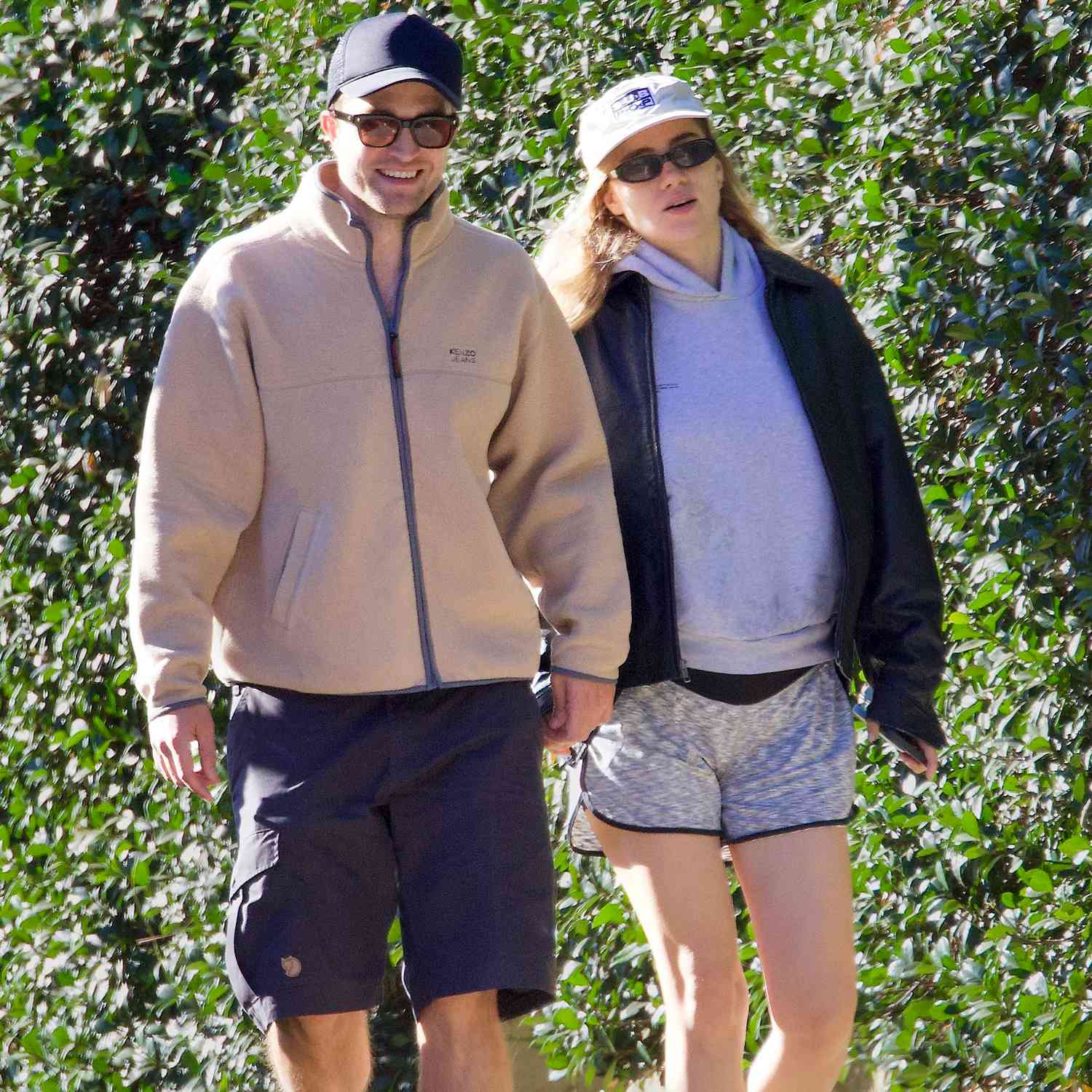 Robert Pattinson and Suki Waterhouse were spotted enjoying a sunny walk in Los Angeles on Monday. 