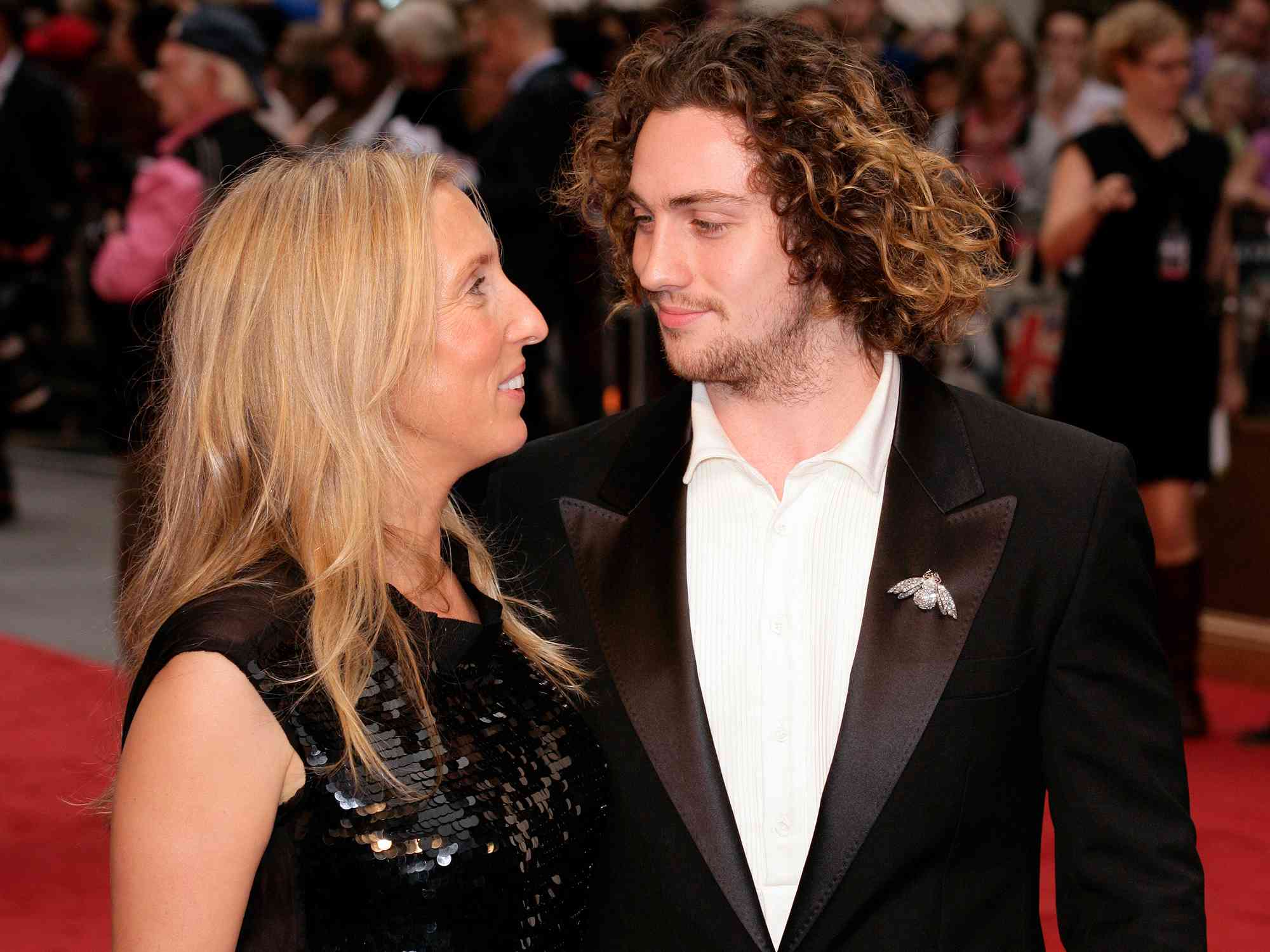 Sam Taylor-Wood and Aaron Johnson at the world premiere of 'Anna Karenina' on September 4, 2012 in London, United Kingdom. 