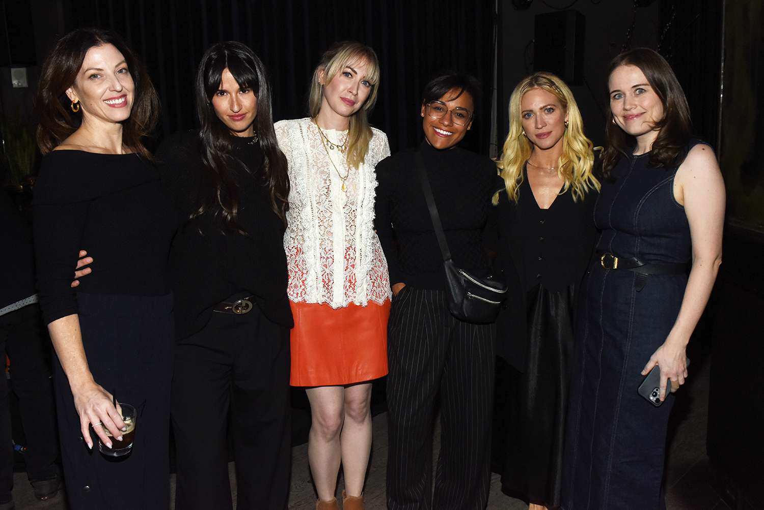 Sarah Levine Hall, Rozzi, Jaspre Guest, Arianna DeBose, Brittany Snow and Charlotte Owen attend September Letters and Bustle Celebrate World Mental Health Day