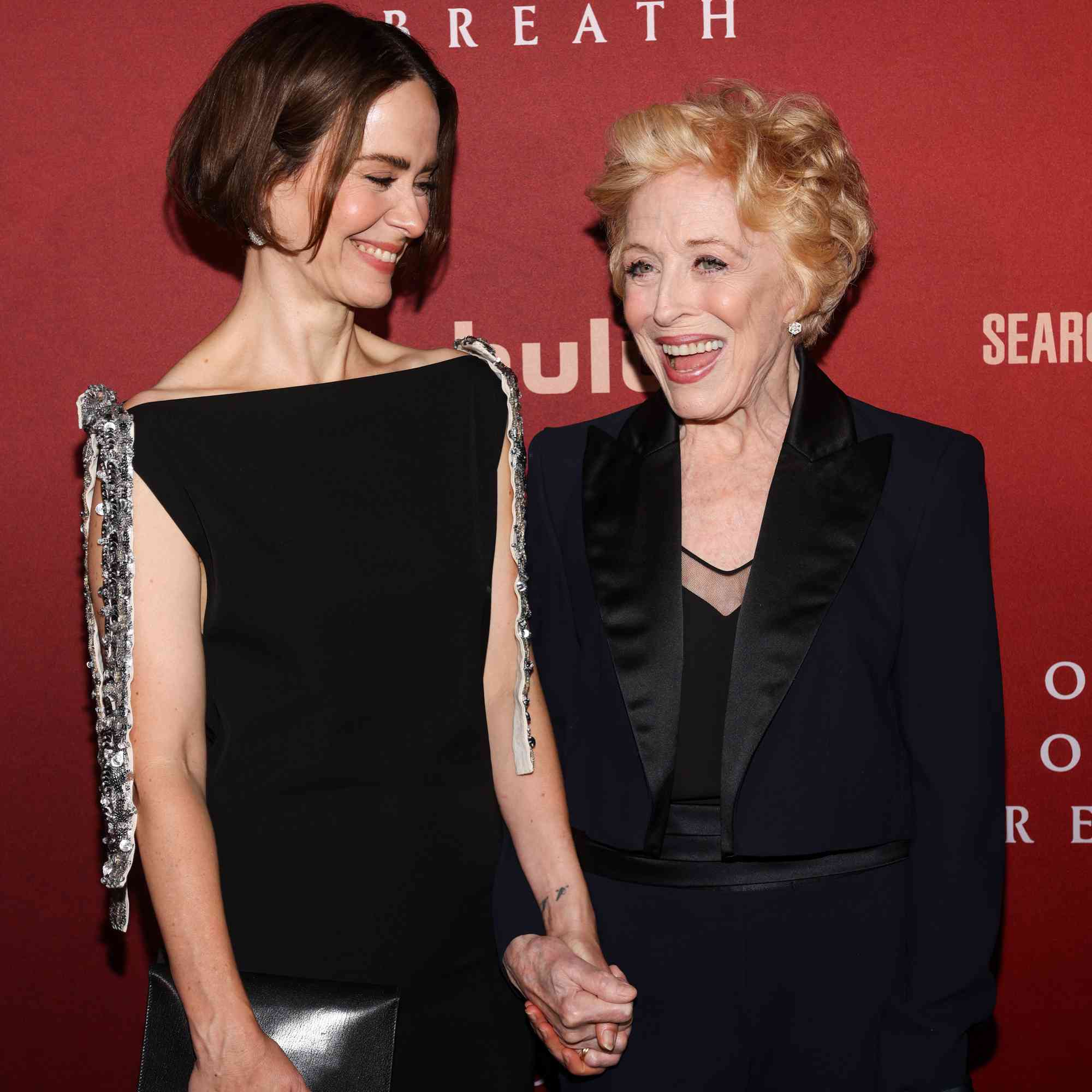 Sarah Paulson and Holland Taylor attend the Los Angeles premiere of Searchlight Pictures' Hold Your Breath at Harmony Gold on October 04, 2024 in Los Angeles,