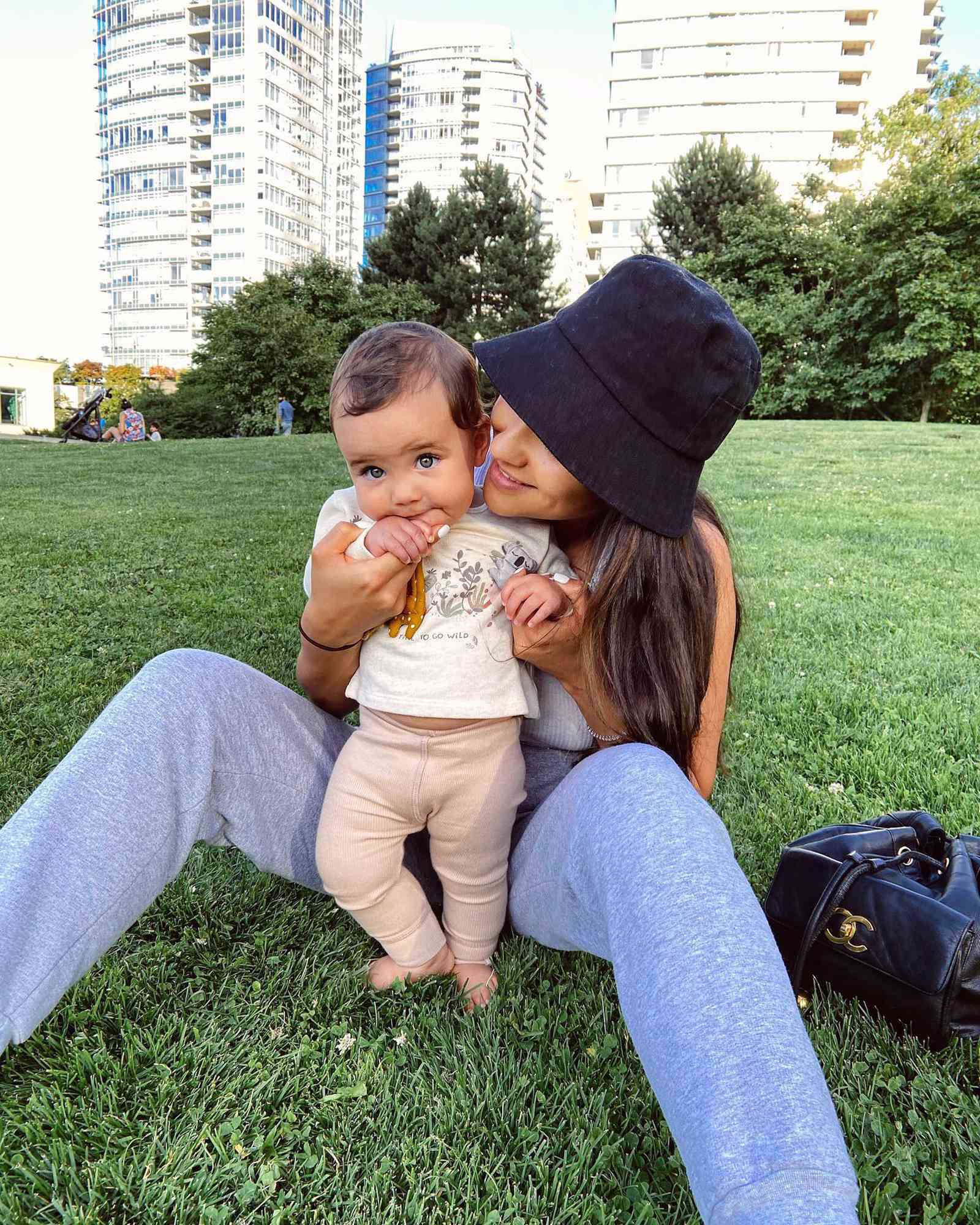 Shay Mitchell and her daughter Atlas.