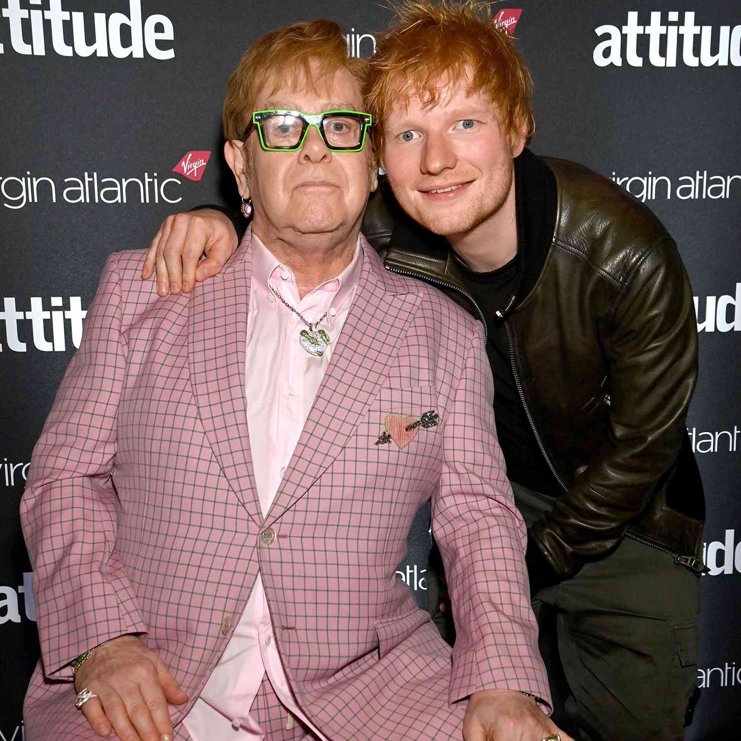 Sir Elton John and Ed Sheeran Virgin Atlantic Attitude Awards, Winners, London