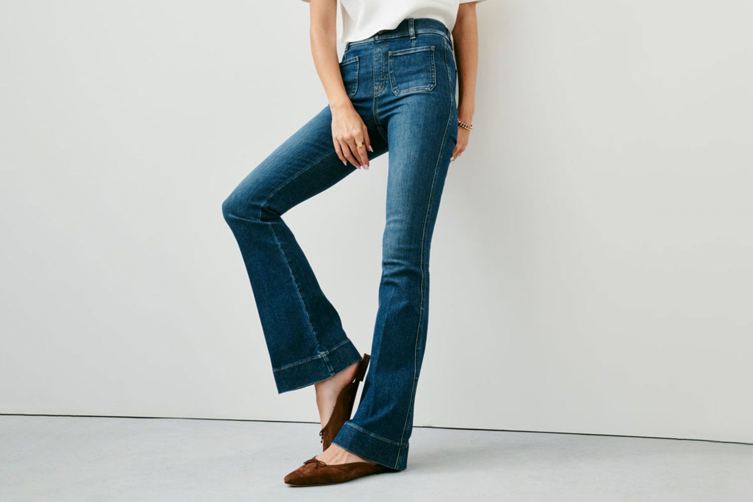 SPANXshape EveryWear Flare Jeans with Patch Pockets