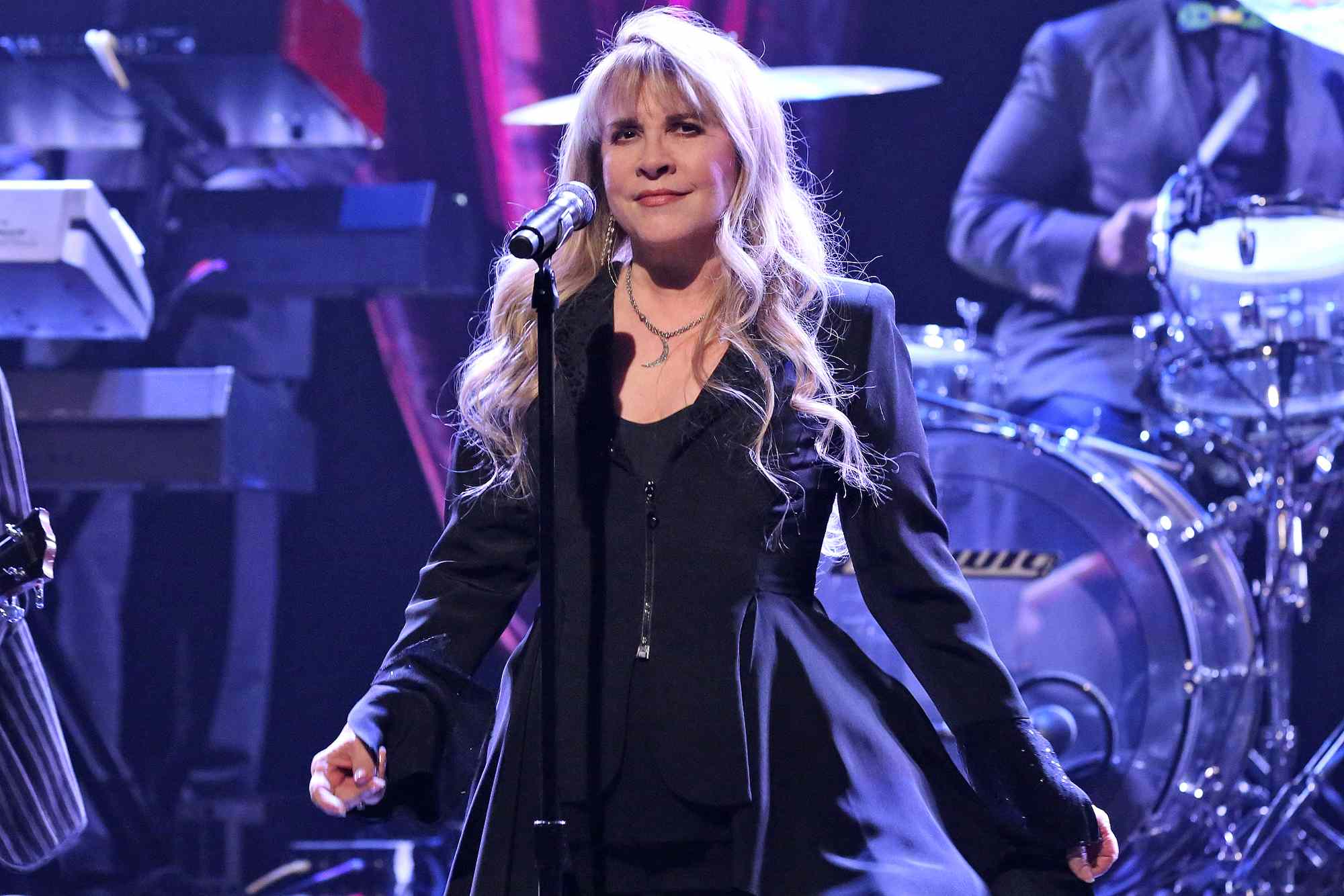 Musical guest Stevie Nicks performs on April 9, 2014 