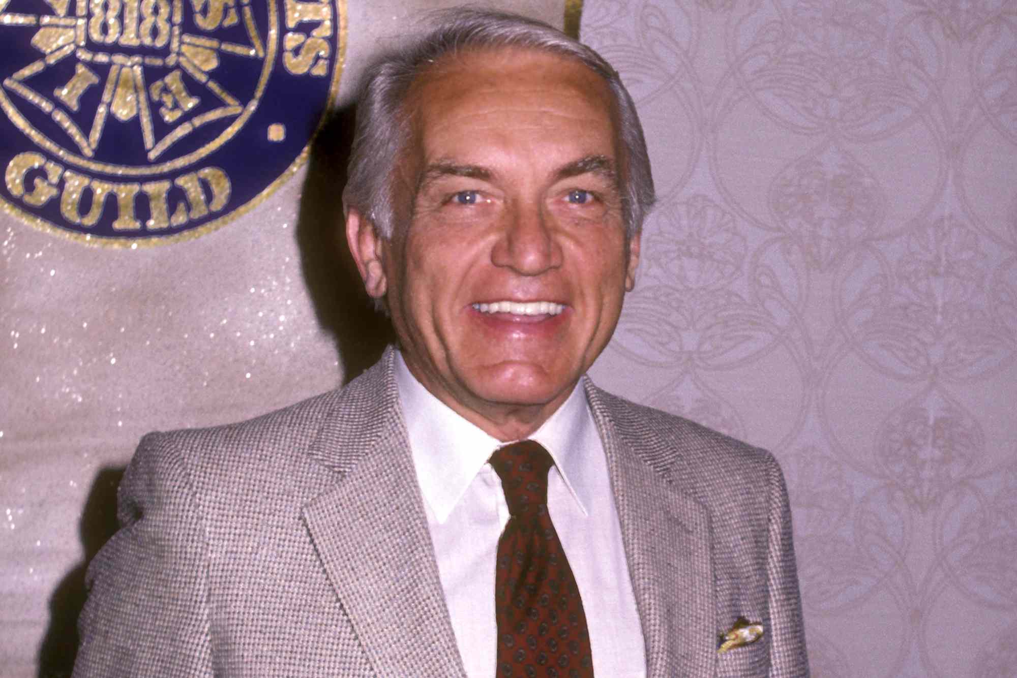 Actor Ted Knight attends the 20th Annual Publicists Guild of America Awards on April 8, 1983 at Beverly Hilton Hotel in Beverly Hills, California. 