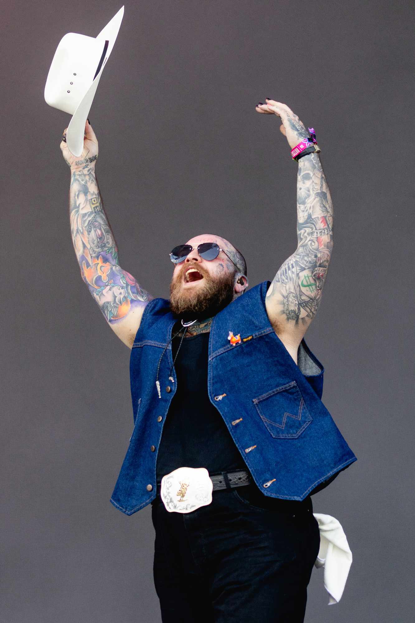 Teddy Swims performs onstage during weekend one, day two of the 2024 Austin City Limits Music Festival at Zilker Park on October 05, 2024 in Austin, Texas.