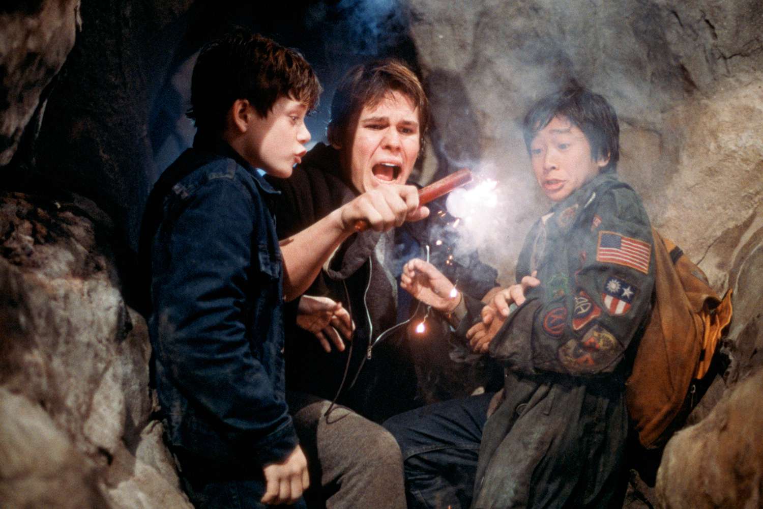 Sean Astin, Josh Brolin, and Ke Huy Quan in The Goonies