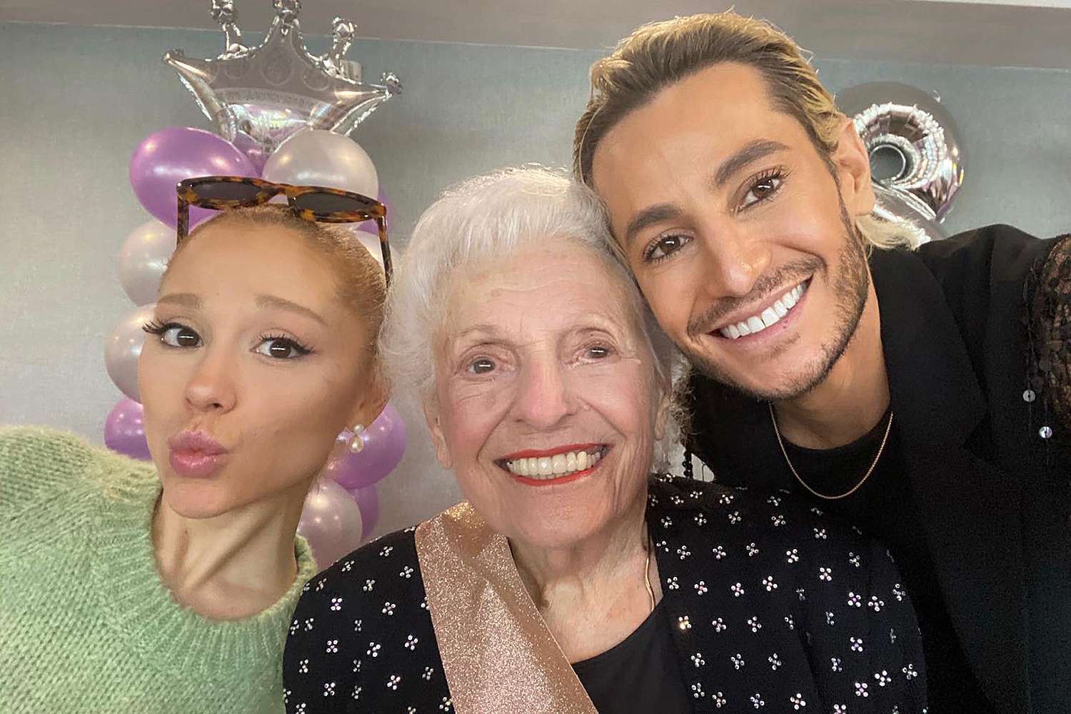 Ariana Grande and Brother Frankie Celebrate Grandmother's 98th Birthday