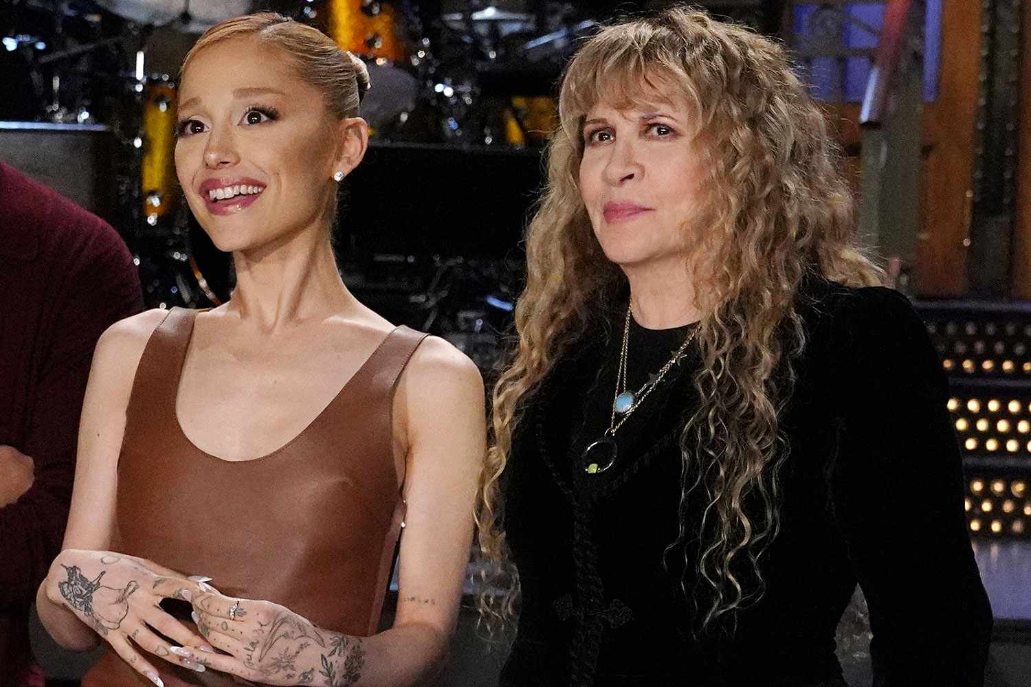 SATURDAY NIGHT LIVE Ariana Grande, and musical guest Stevie Nicks during Promos in Studio 8H on Thursday, October 10, 2024