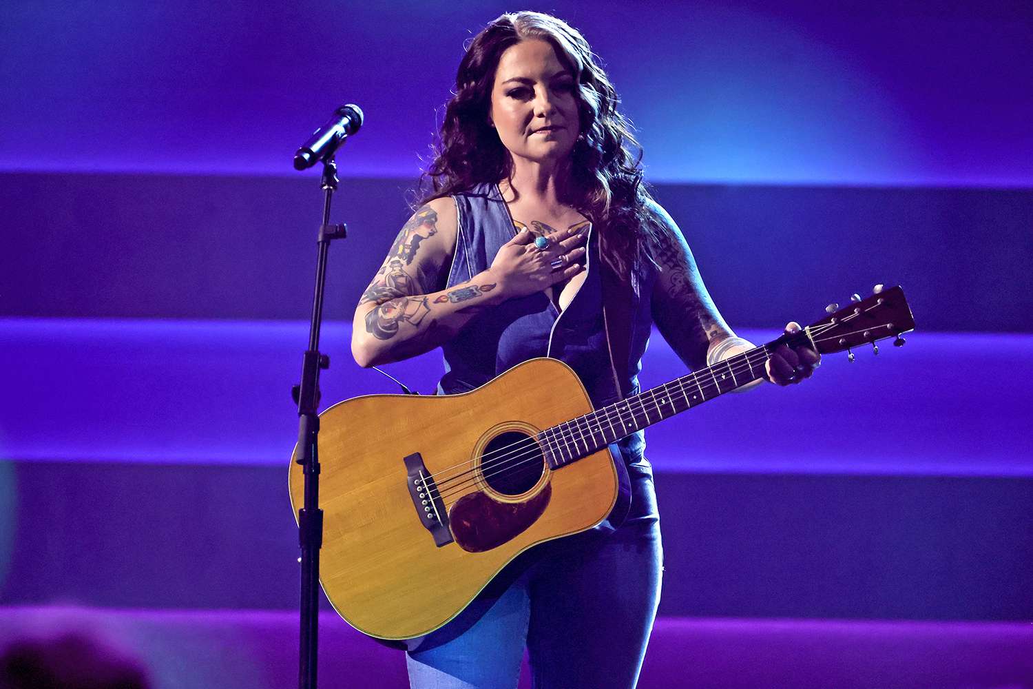 Ashley McBryde performs onstage during The 58th Annual CMA Awards at Bridgestone Arena on November 20, 2024 in Nashville, Tennessee.