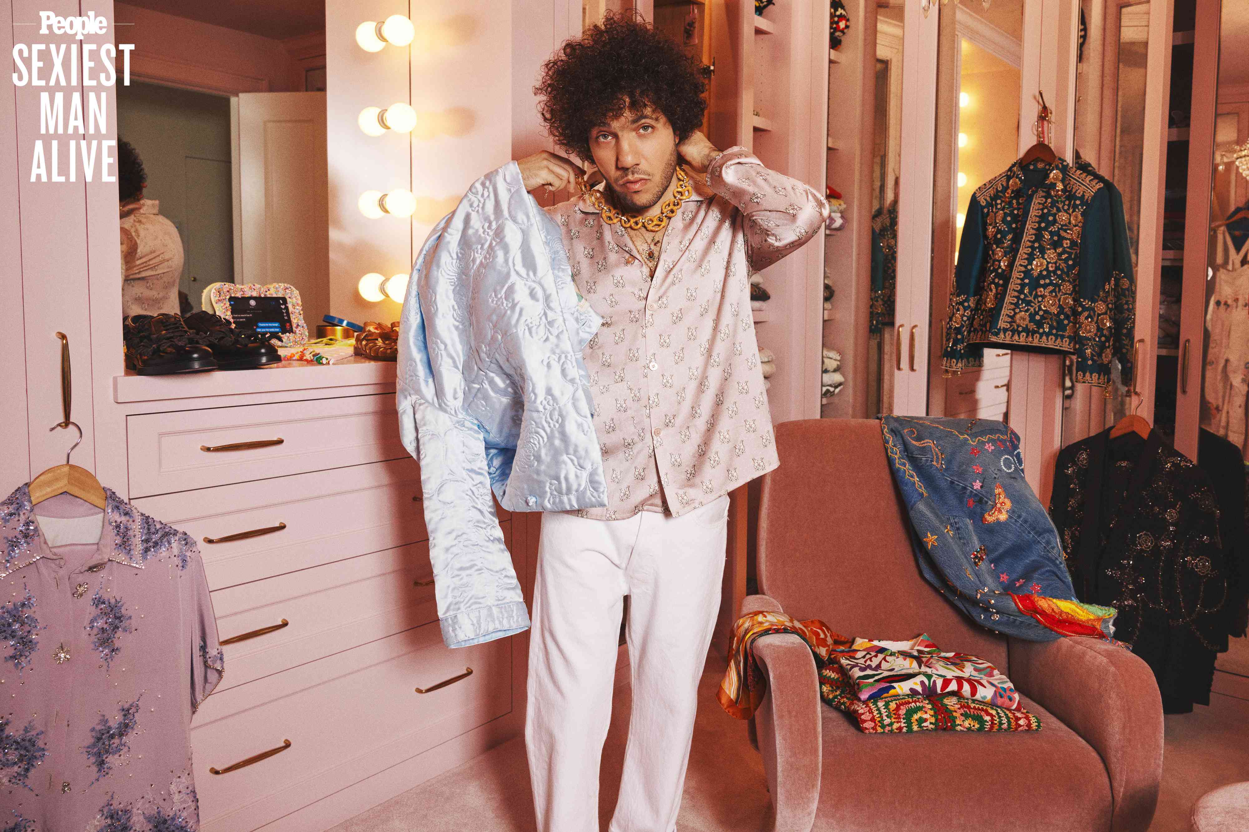 Benny Blanco photographed for People at his home in Beverly Hills, CA, on October 22, 2024.