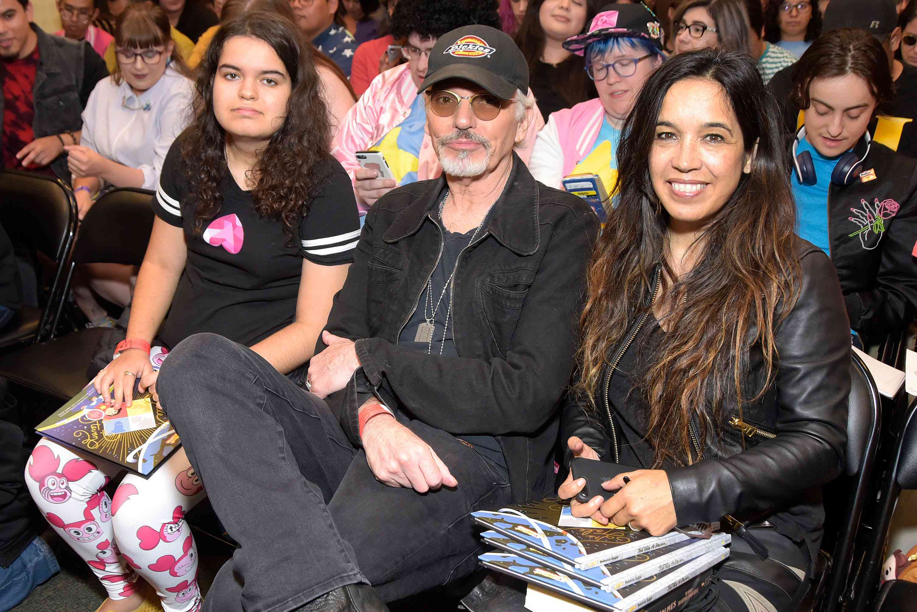 Bella Thornton, Billy Bob Thornton and Connie Angland attend a special fan event for Rebecca Singer's new book "The Tale of Steven" at Barnes & Noble at The Grove on October 10, 2019 in Los Angeles, California.