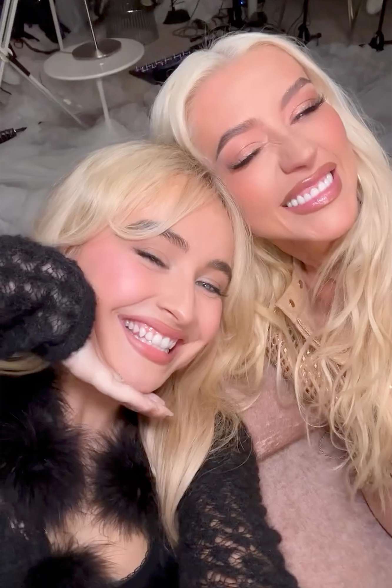 Sabrina Carpenter and Christina Aguilera