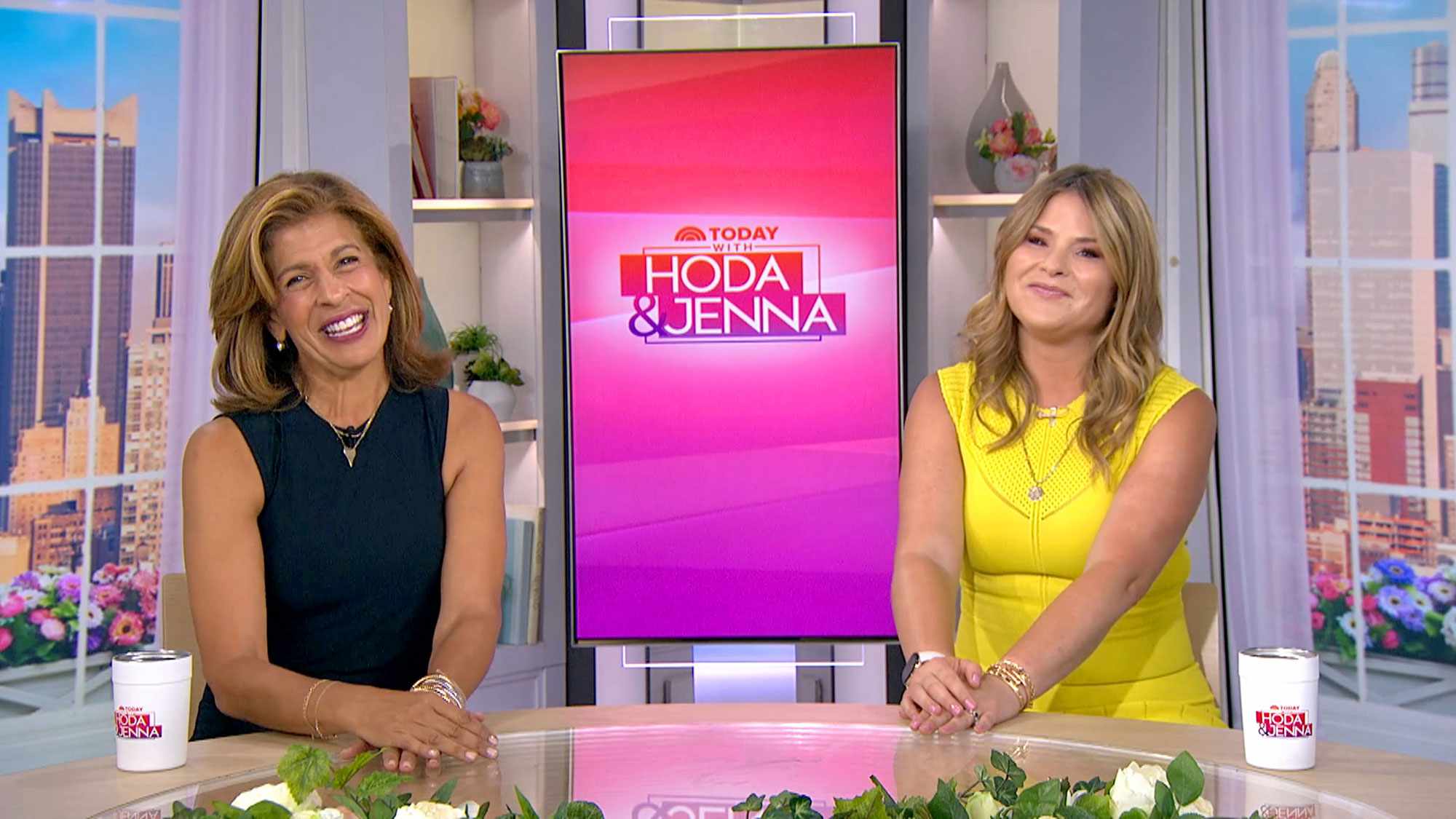 UNSPECIFIED - OCTOBER 05: (L-R) In this screengrab, Hoda Kotb and Jenna Bush Hager accept the award for Best On-Air Talent - Lifestyle/Entertainment at the 46th Annual Gracie Awards on October 05, 2021. (Photo by Alliance for Women in Media Foundation/Getty Images for Alliance for Women in Media Foundation)