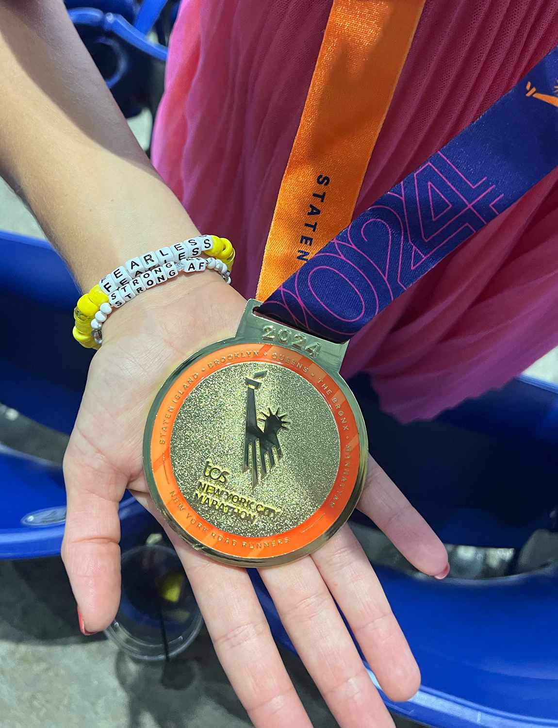 Kensi Knowling's marathon medal