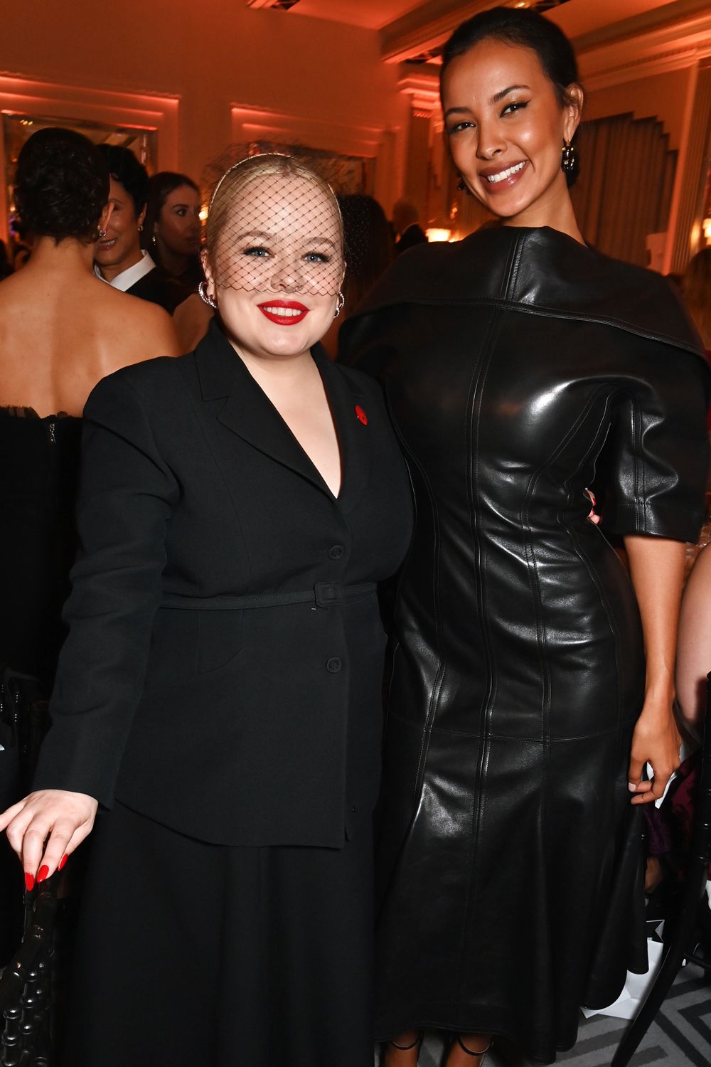 Nicola Coughlan and Maya Jama attend the 2024 Harper's Bazaar Women of the Year Awards, held in 