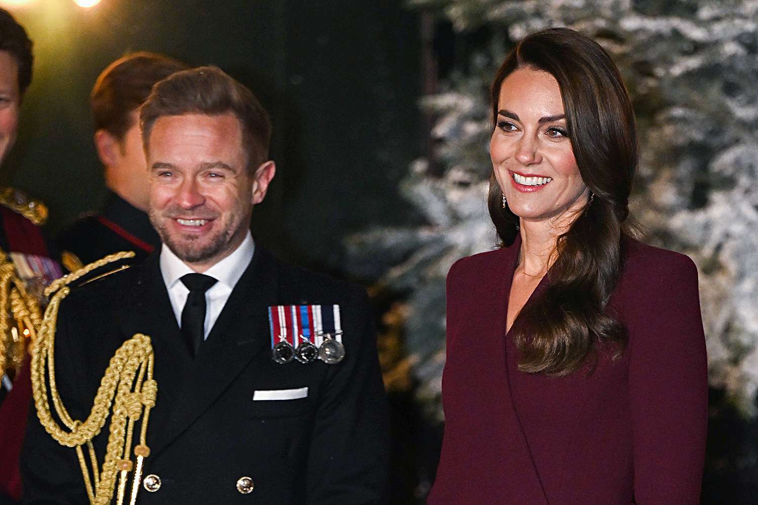 Rob Dixon (L) and Catherine, Princess of Wales attend the 'Together at Christmas' Carol Service at Westminster Abbey on December 15, 2022 in London, England.