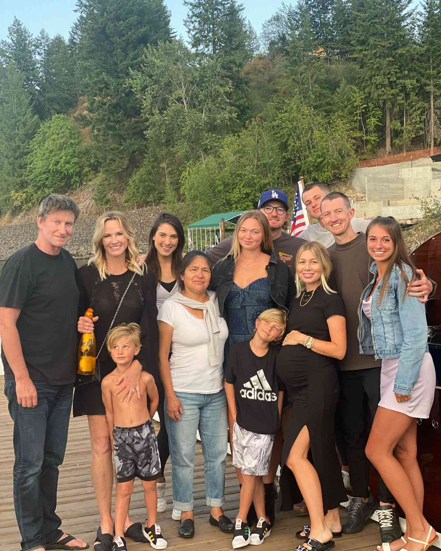 Wanye and Janet Gretzky celebrate their 33rd wedding anniversary with their family on July 16th, 2021.