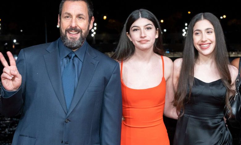 Adam Sandler, Sunny Sandler, Sadie Madison Sandler, guest and Jackie Sandler attend the