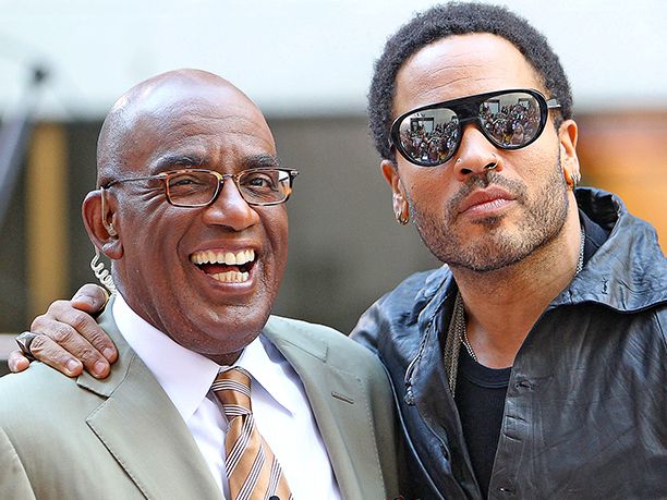 Al Roker and Lenny Kravitz