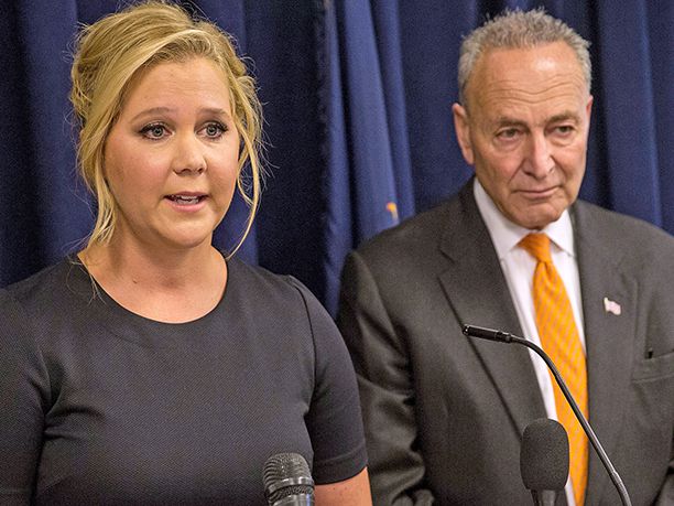 Amy Schumer and Chuck Schumer