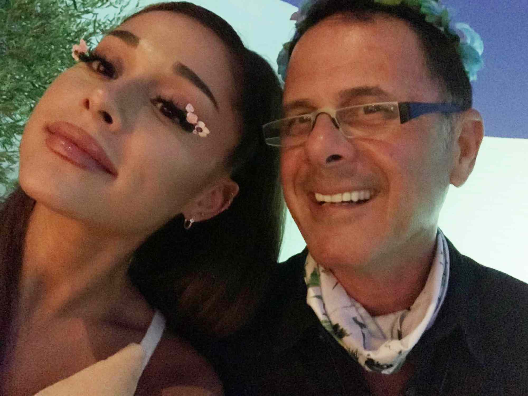 Ariana Grande and her father Edward Butera