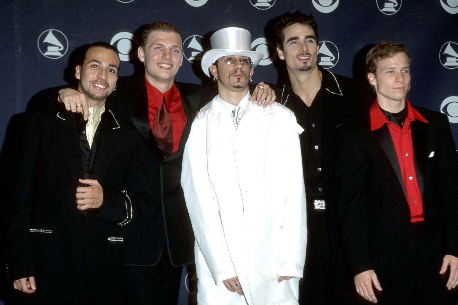 Howie Dorough, Nick Carter, A.J. McLean, Kevin Richardson, and Brian Littrell of the Backstreet Boys