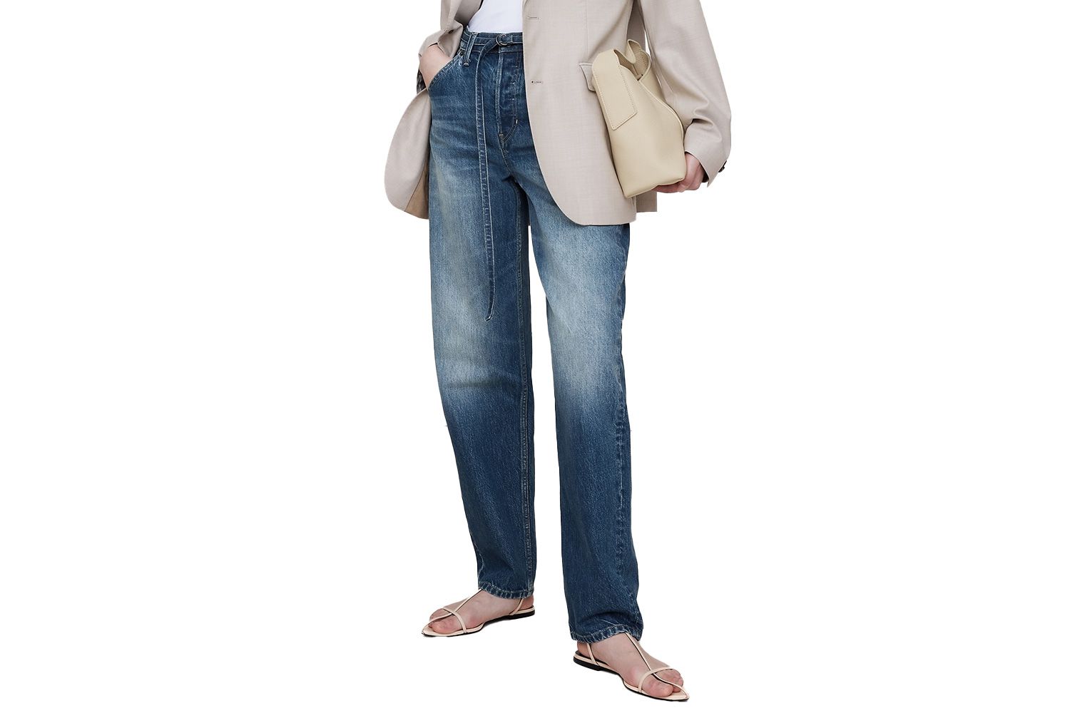 Banana Republic High-Rise Rigid Bow Jean