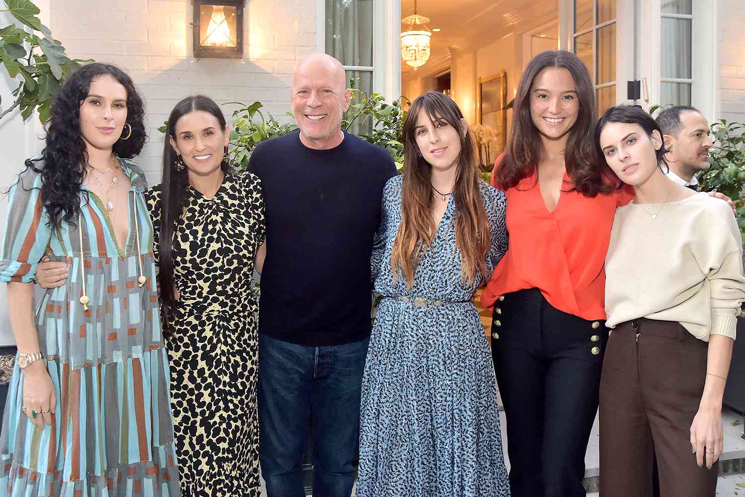 Rumer Willis, Demi Moore, Bruce Willis, Scout Willis, Emma Heming Willis and Tallulah Willis