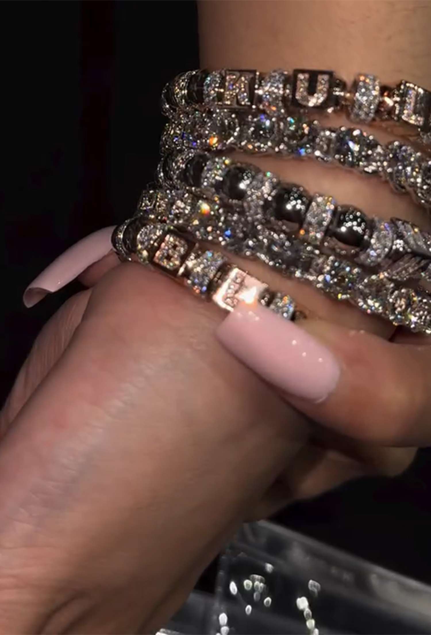 Cardi B Reveals Glimpse of 3rd Baby's Name on Diamond Bracelet