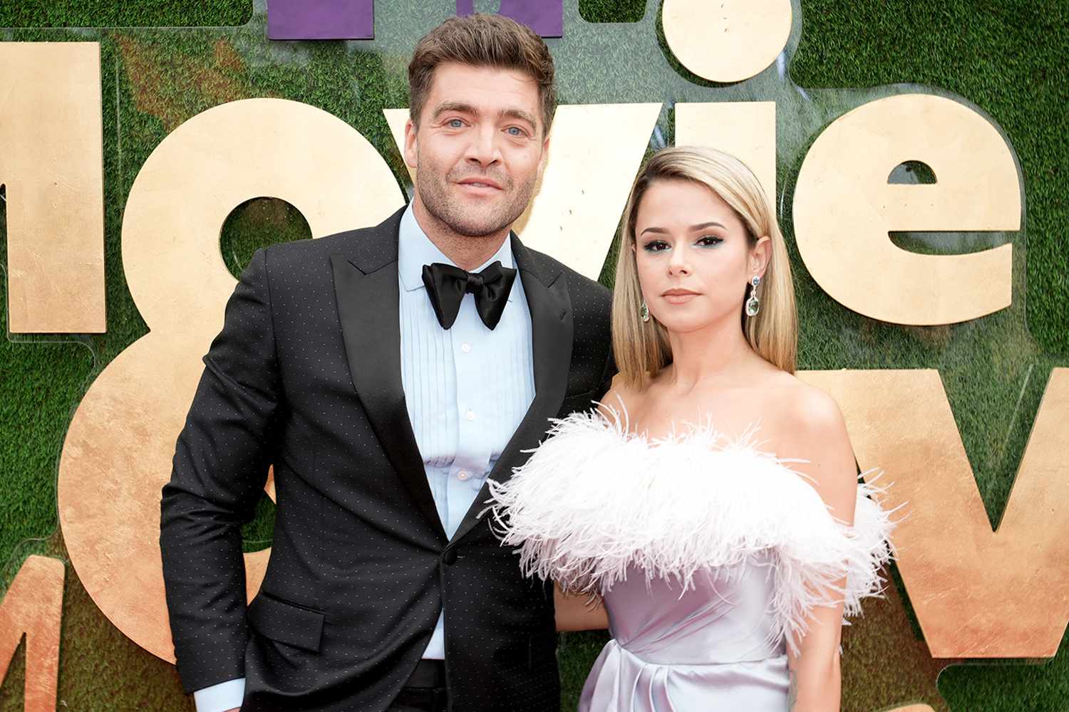 In this image released on June 5, (L-R) Chris 'C.T.' Tamburello and Lilianet Solares attend the 2022 MTV Movie & TV Awards: UNSCRIPTED