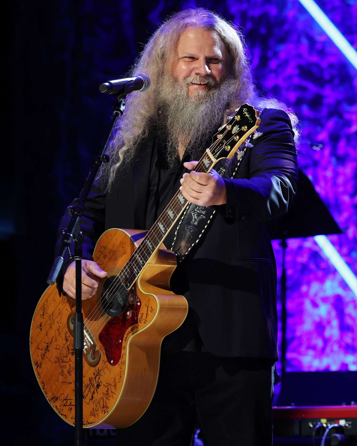 Jamey Johnson performs onstage at the Class of 2023 Medallion Ceremony at Country Music Hall of Fame and Museum on October 22, 2023