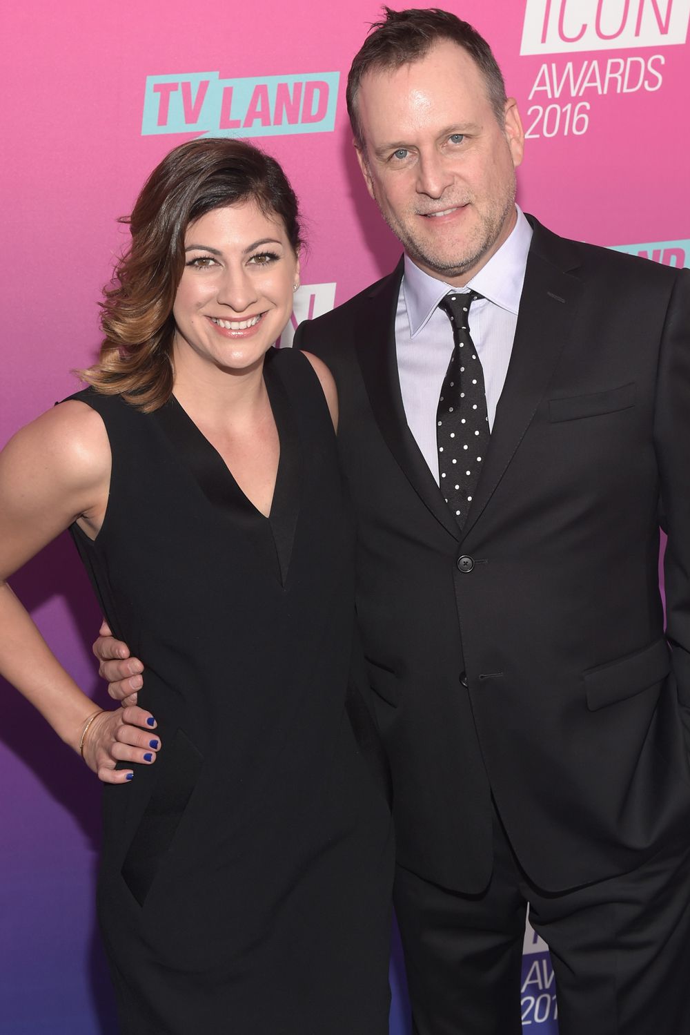 Dave Coulier and Melissa Bring attend 2016 TV Land Icon Awards at The Barker Hanger on April 10, 2016 in Santa Monica, California.