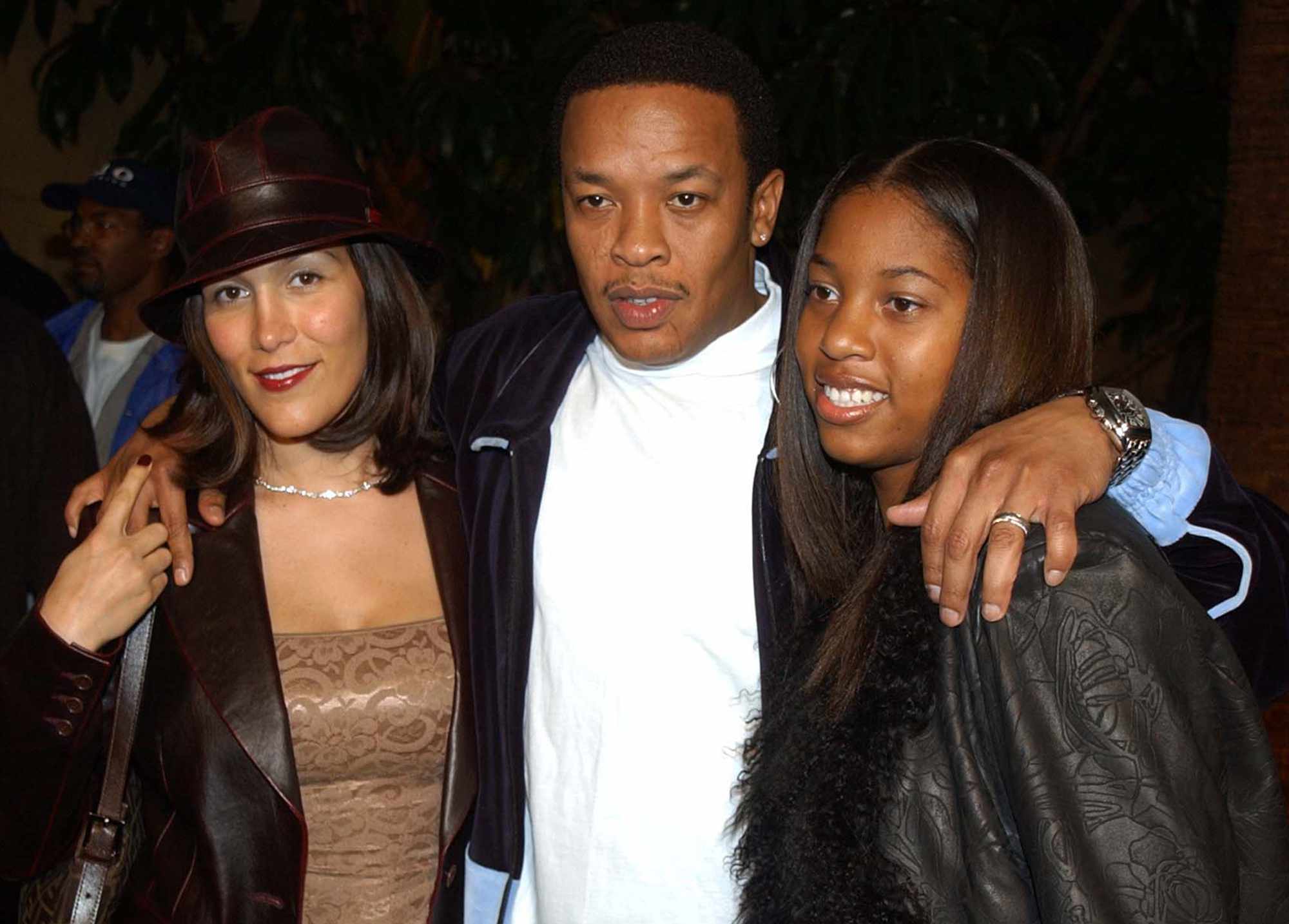 Nicole Young, Dr. Dre, and Tyra Young.