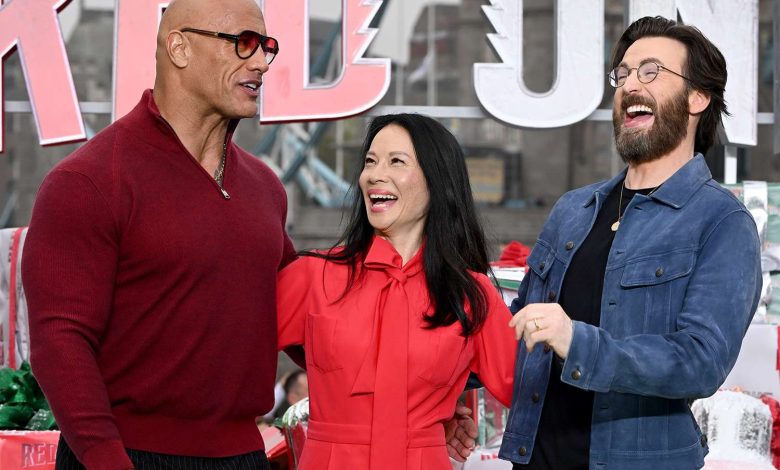 Chris Evans, Lucy Liu and Dwayne Johnson Share a Laugh at a Photo Call in London, Plus Ryan Reynolds, Zac Efron and More