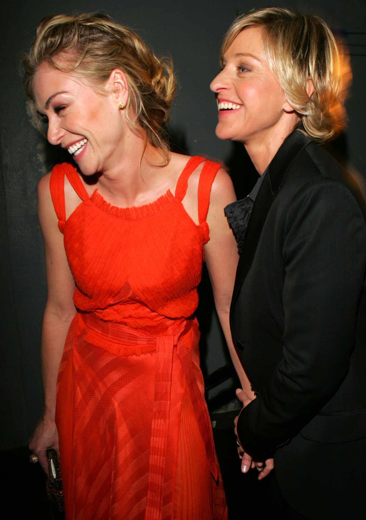 Portia De Rossi and Ellen DeGenere