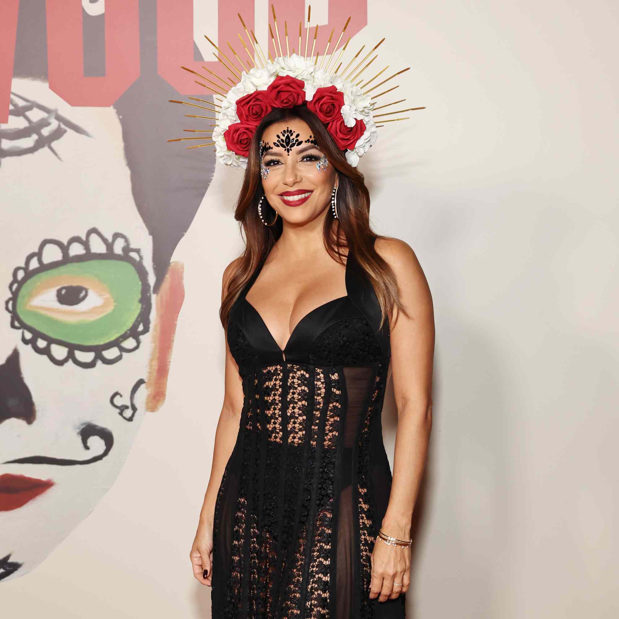 Eva Longoria attends the Carlos Eric Lopez's Fourth Annual DÃ­a de Muertos Gala at Paramount Pictures Studios on November 01, 2024 in Hollywood, California.