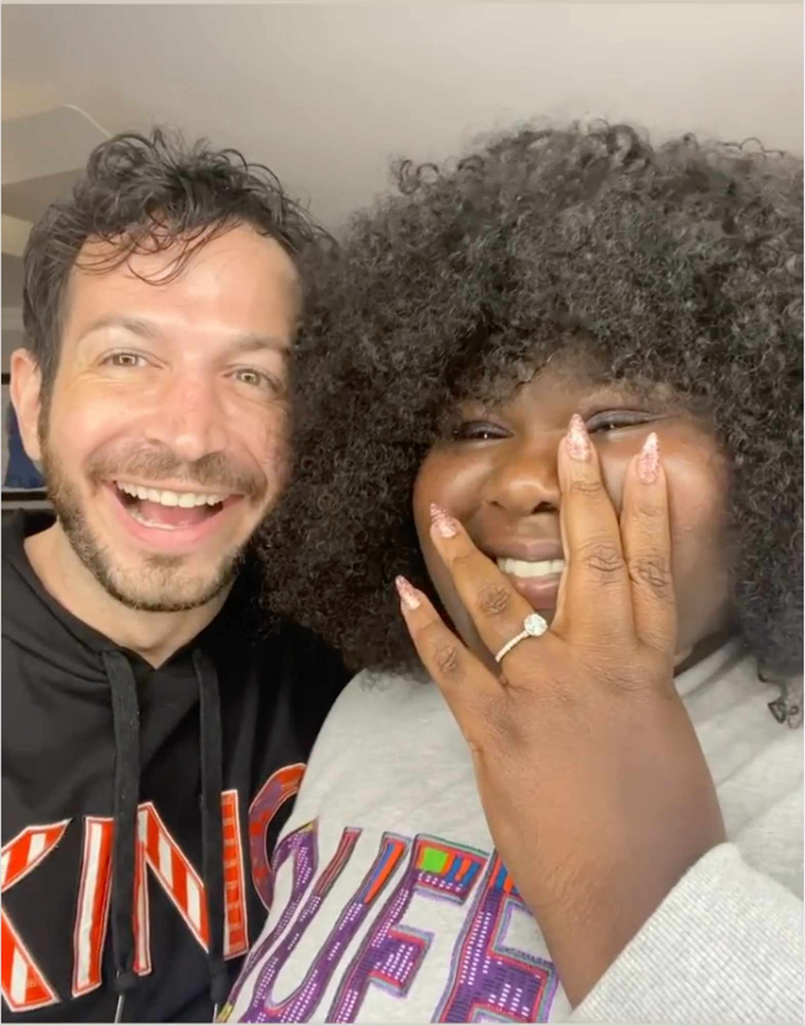 Gabourey Sidibe and Brandon Frankel