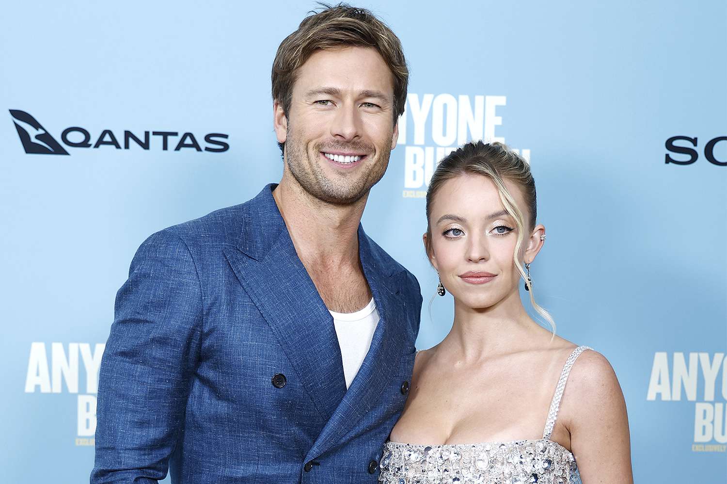 Glen Powell and Sydney Sweeney attend Columbia Pictures' "Anyone But You" New York premiere