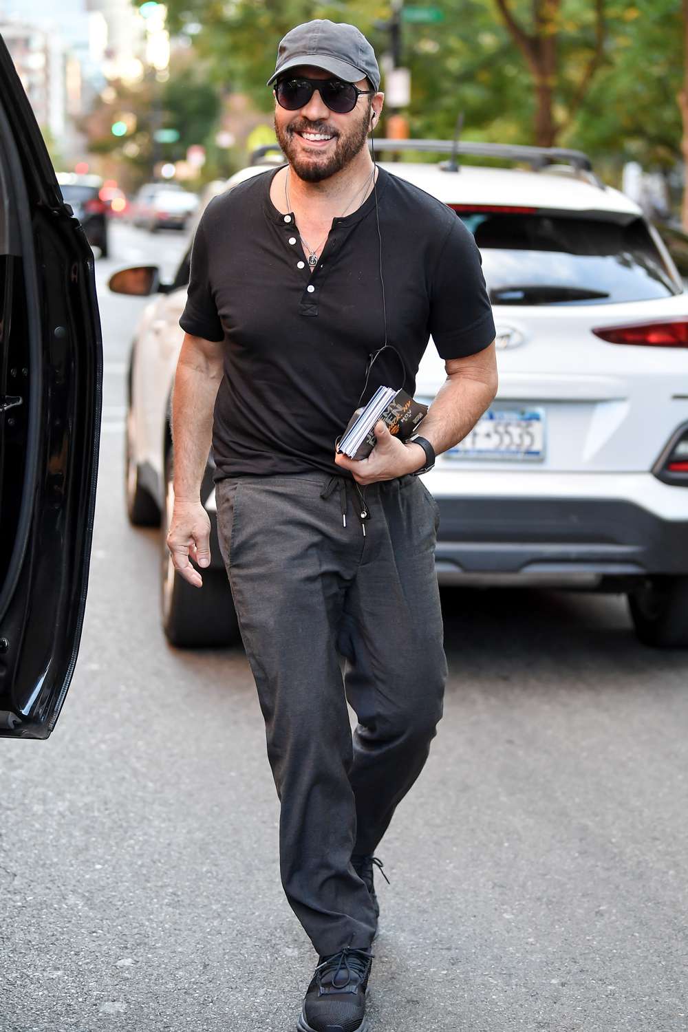 Jeremy Piven is pictured stepping out in New York City