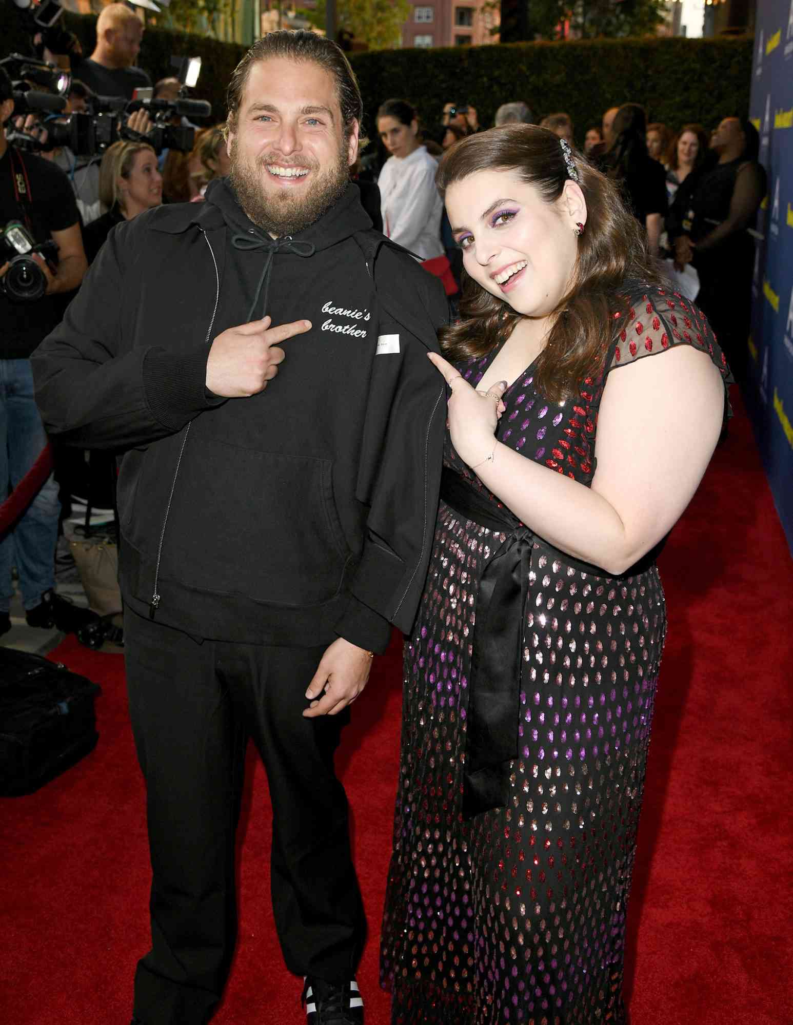 Jonah Hill and Beanie Feldstein