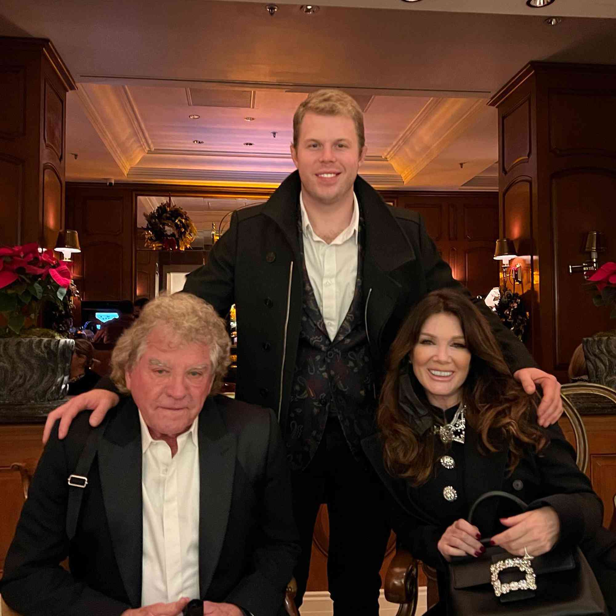 Lisa Vanderpump with her husband, Kent Todd, and son Maxfield Todd.