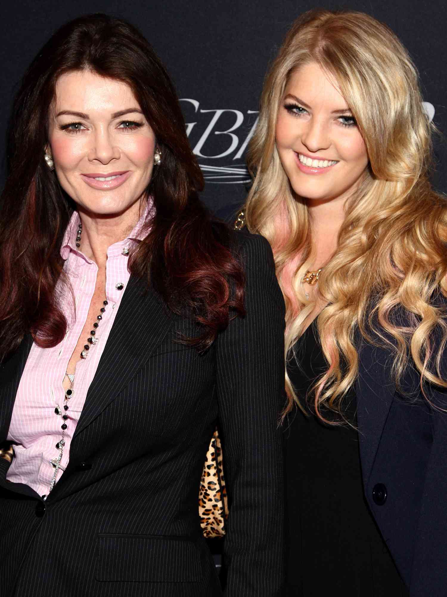 Lisa Vanderpump and Pandora Todd attend the Pilot Pen and GBK Luxury Lounge honoring Golden Globe nominees and presenters on January 9, 2015 in Hollywood, California.