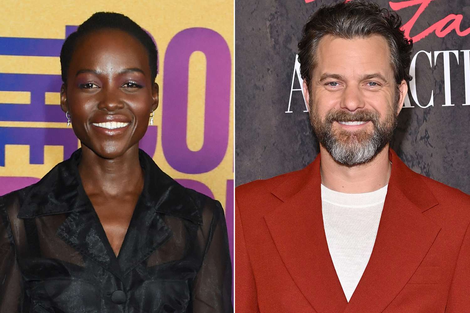 Lupita Nyong'o at the premiere of "The Color Purple" ; Joshua Jackson attends the Los Angeles Premiere of Paramount +'s "Fatal Attraction"